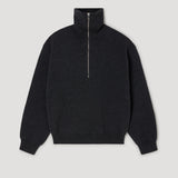 ROHE - Two - way zipped turtleneck | charcoal