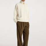 ROHE - Turtleneck with raw details | off white