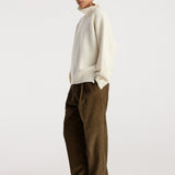 ROHE - Turtleneck with raw details | off white