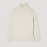 ROHE - Turtleneck with raw details | off white