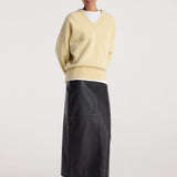 ROHE - Classic v - neck jumper | butter