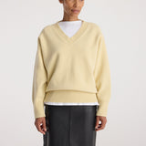 ROHE - Classic v - neck jumper | butter