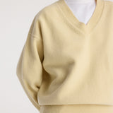 ROHE - Classic v - neck jumper | butter