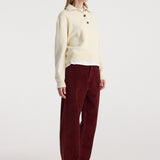 ROHE - Bruun - Signature baggy corduroy trousers | wine