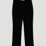 ROHE - Cigarette leg velvet tailored trousers | black