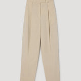 ROHE - Daria - Single pleat straight leg trousers | butter
