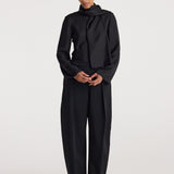 ROHE - Puck - Sculptural tailored trousers | black