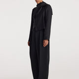 ROHE - Puck - Sculptural tailored trousers | black