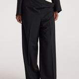 ROHE - Double waistband trousers | black