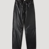 ROHE - Bruun - Leather baggy trousers | anthracite