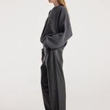 ROHE - Bruun - Leather baggy trousers | anthracite