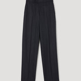 ROHE - Kee - Straight leg tailored trousers | charcoal stripe