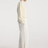 ROHE - Relaxed fit satin trousers | cream
