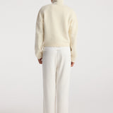 ROHE - Relaxed fit satin trousers | cream