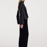 ROHE - Velvet relaxed trousers | black