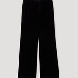 ROHE - Velvet relaxed trousers | black
