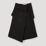 ROHE - Deconstructed trench skirt | black