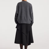 ROHE - Deconstructed trench skirt | black