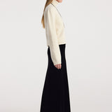 ROHE - Fluid velvet skirt | black