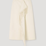 ROHE - Double - faced fringe skirt | off white