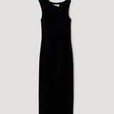 ROHE - Sculptural off - shoulder velvet gown | black