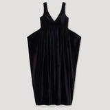ROHE - Sculptural volume velvet dress | black