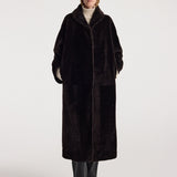 ROHE - Shearling hat | dark chocolate