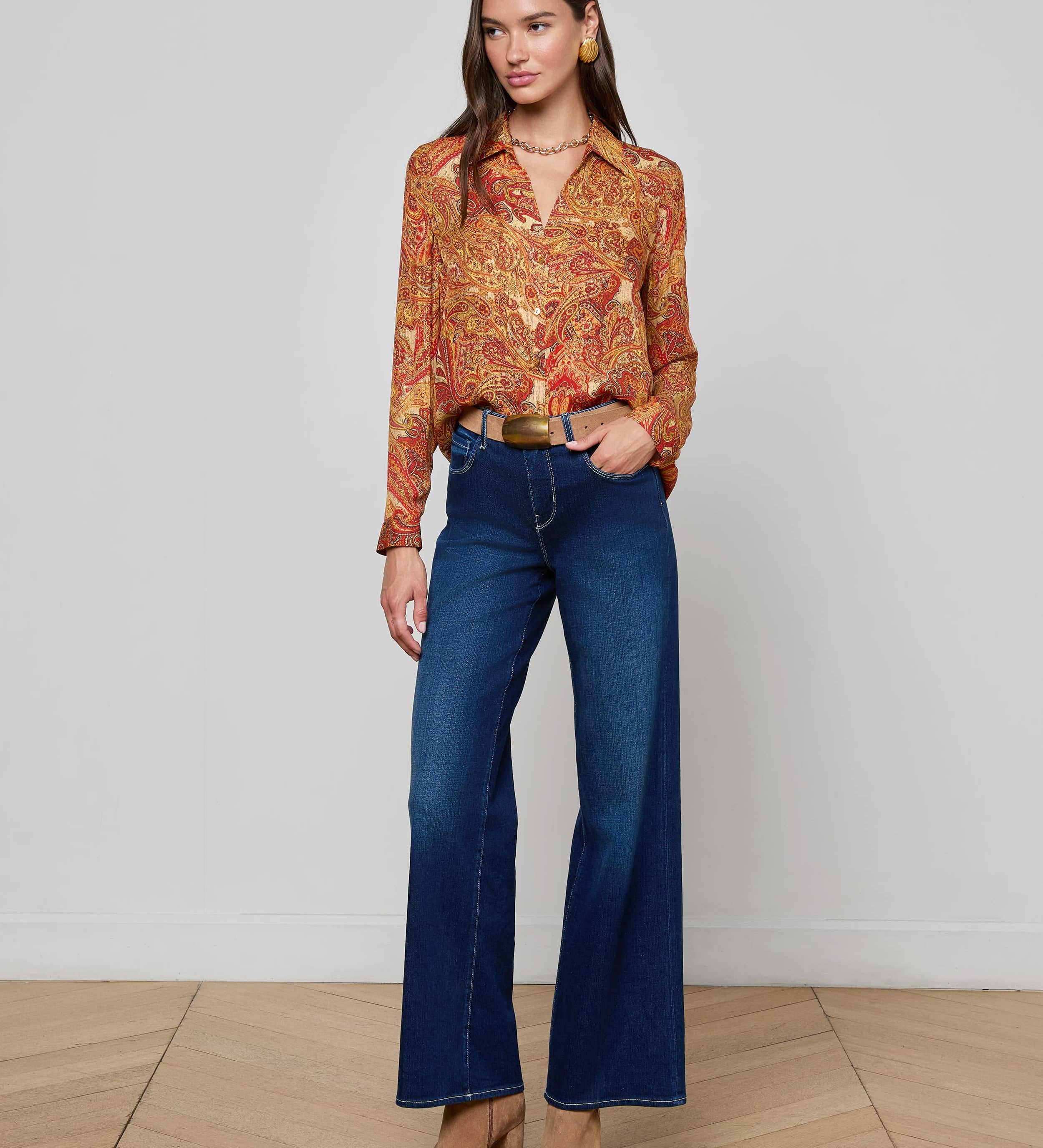 L'AGENCE - Nina Silk Blouse