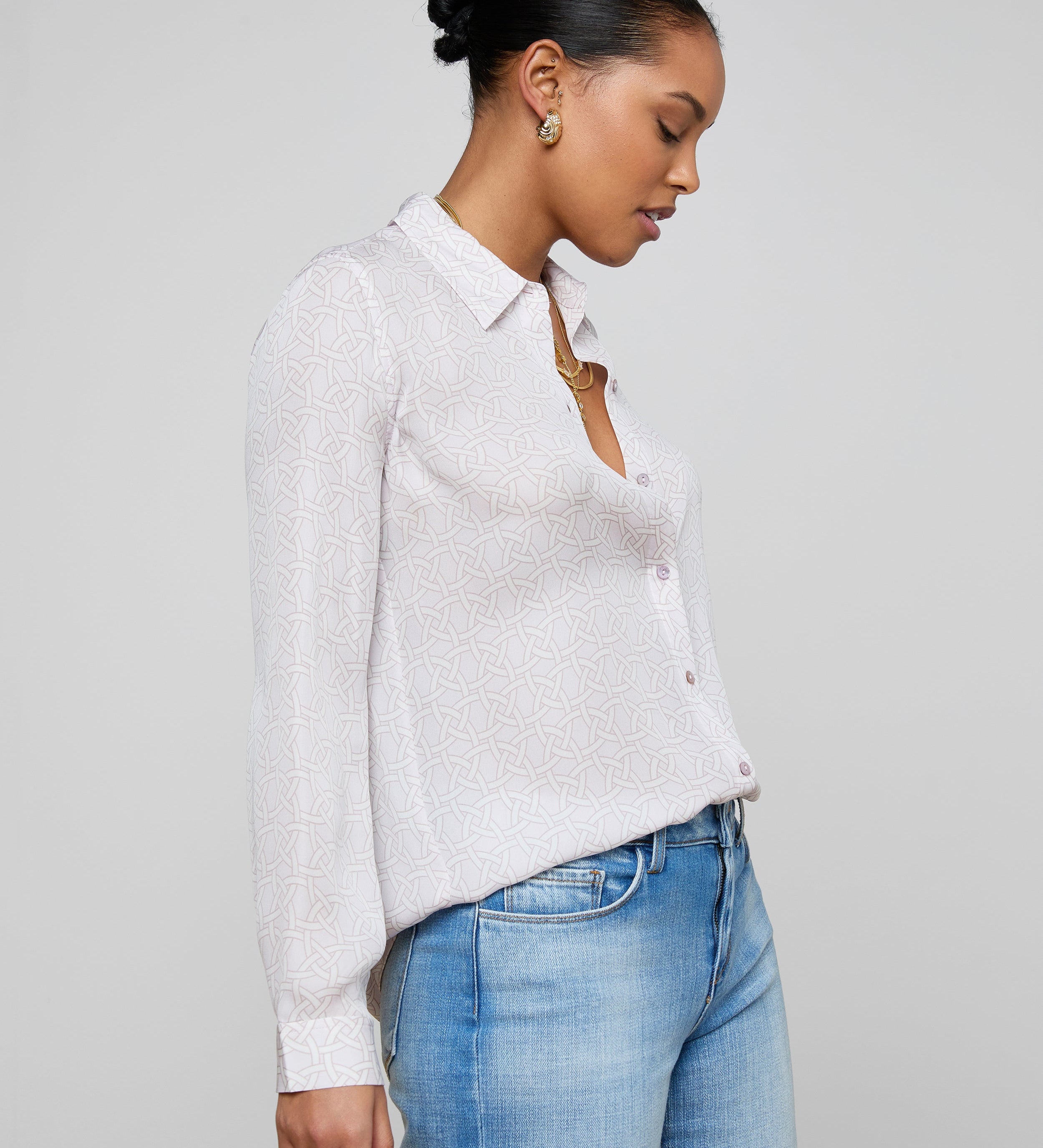 L'AGENCE - Nina Silk Blouse