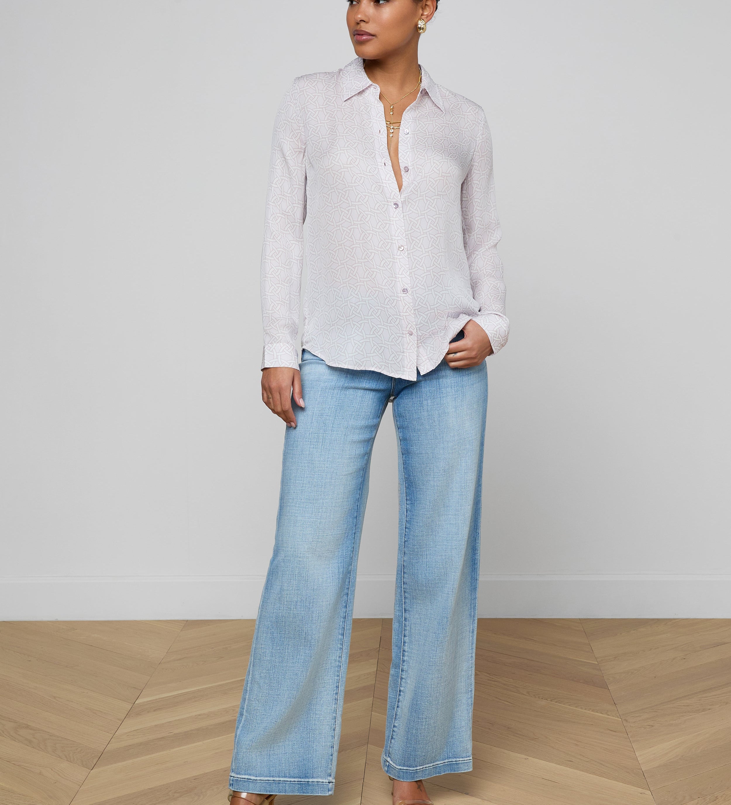 L'AGENCE - Nina Silk Blouse