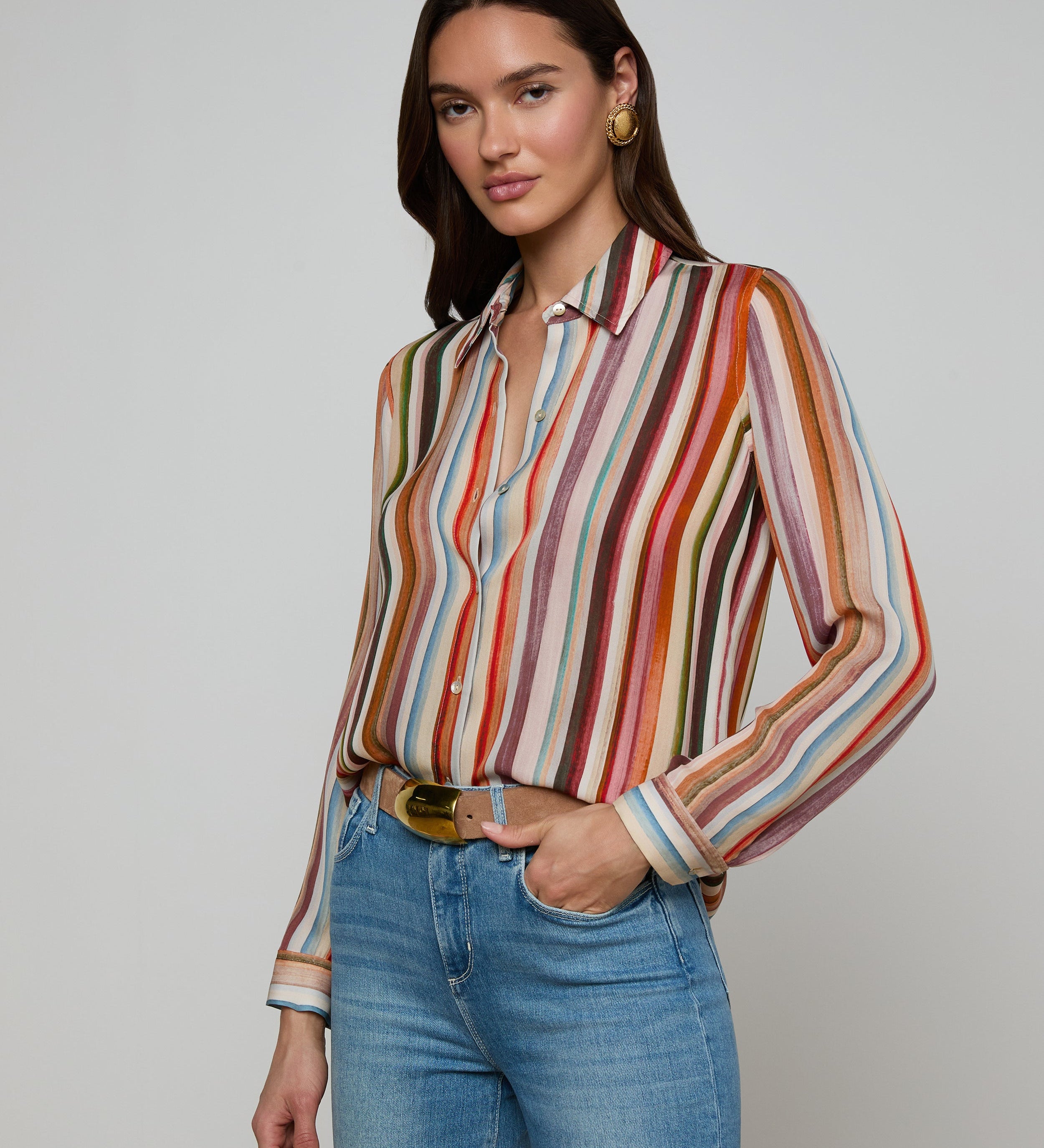 L'AGENCE - Nina Silk Blouse