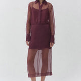 Simkhai - Dana Organza Midi Skirt