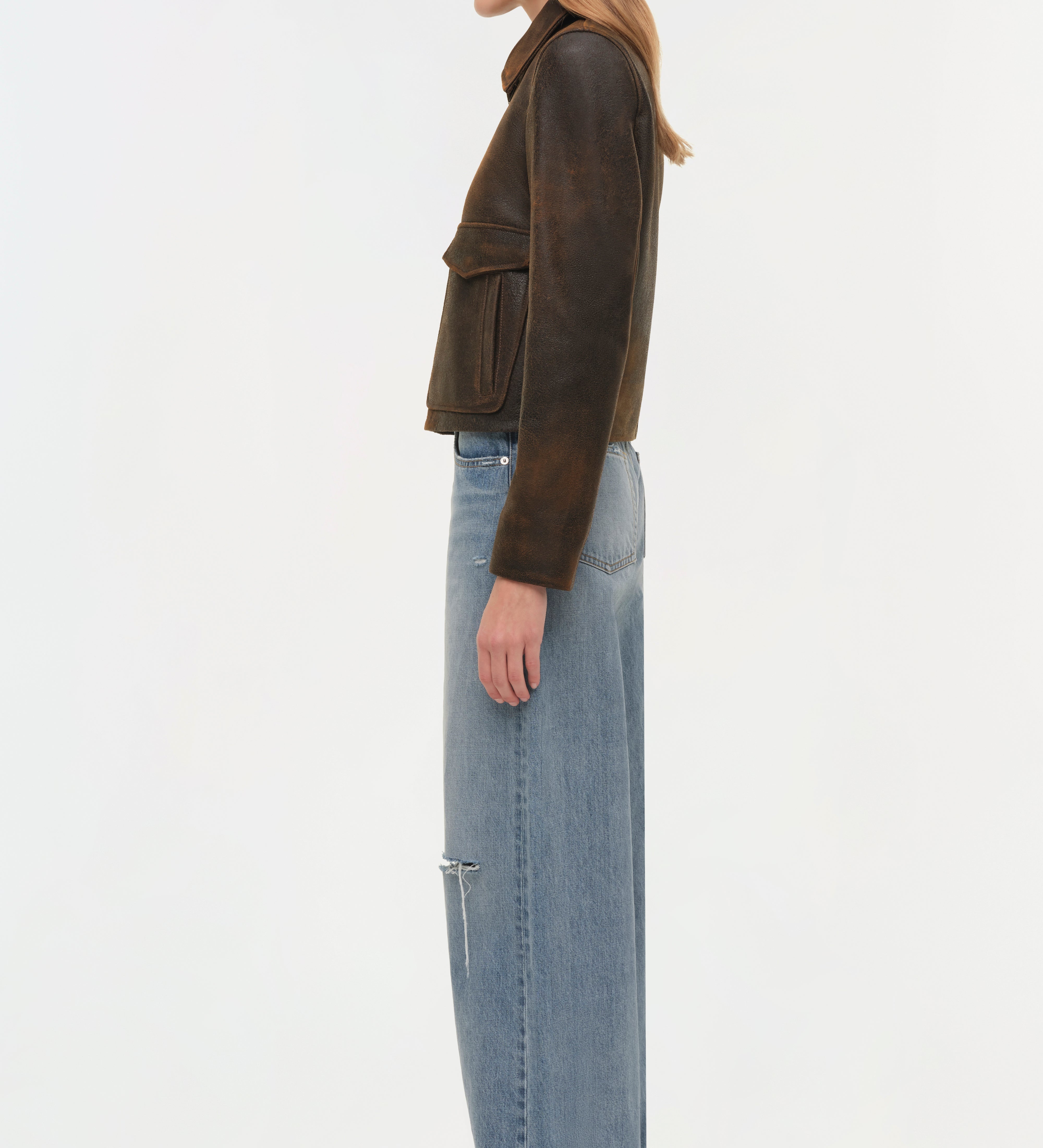 Simkhai - Sage Leather Jacket