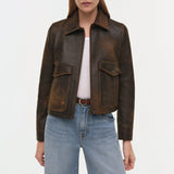 Simkhai - Sage Leather Jacket