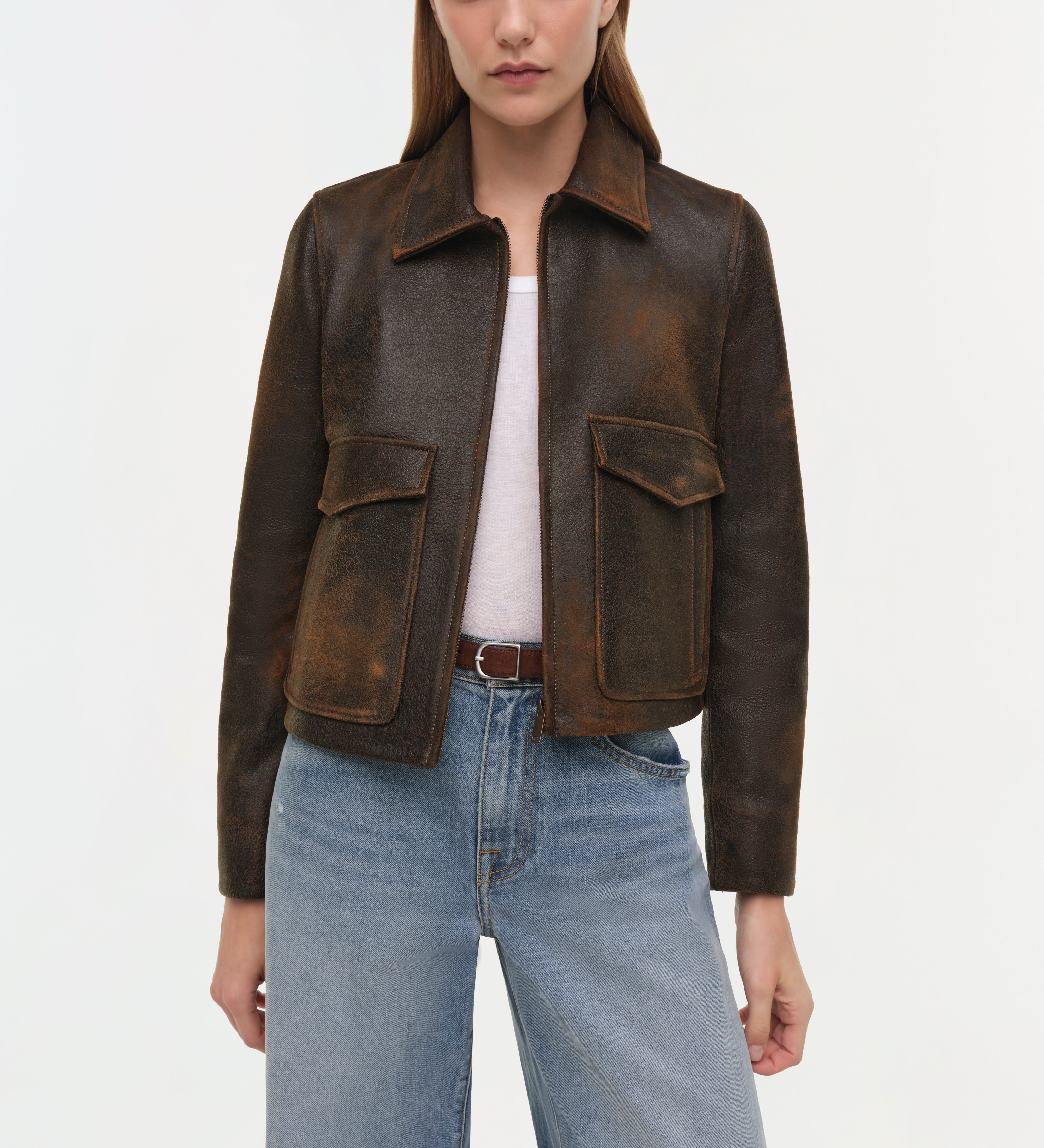 Simkhai - Sage Leather Jacket