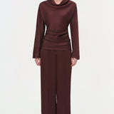 Simkhai - Victoria Draped Satin Top