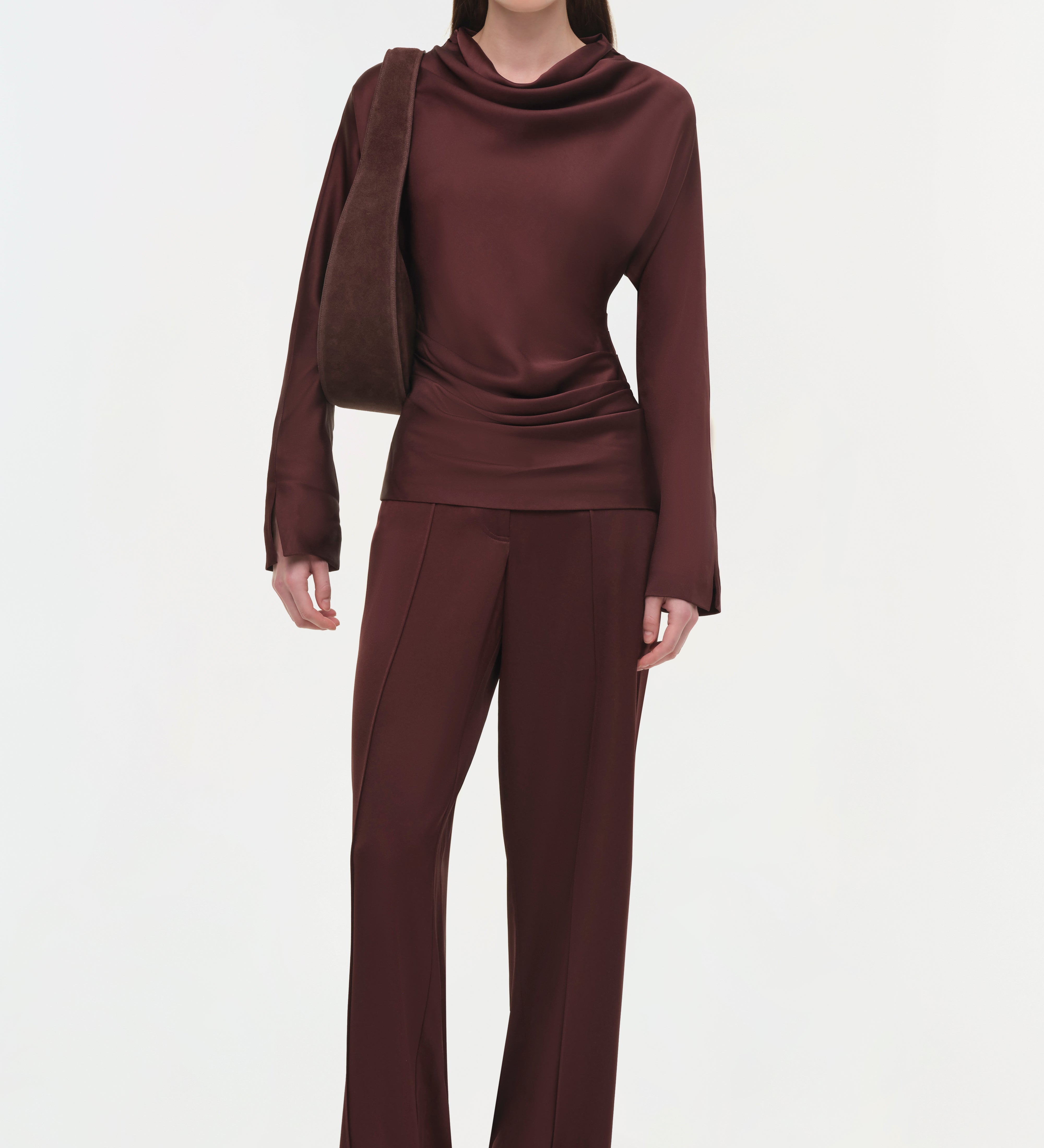 Simkhai - Victoria Draped Satin Top