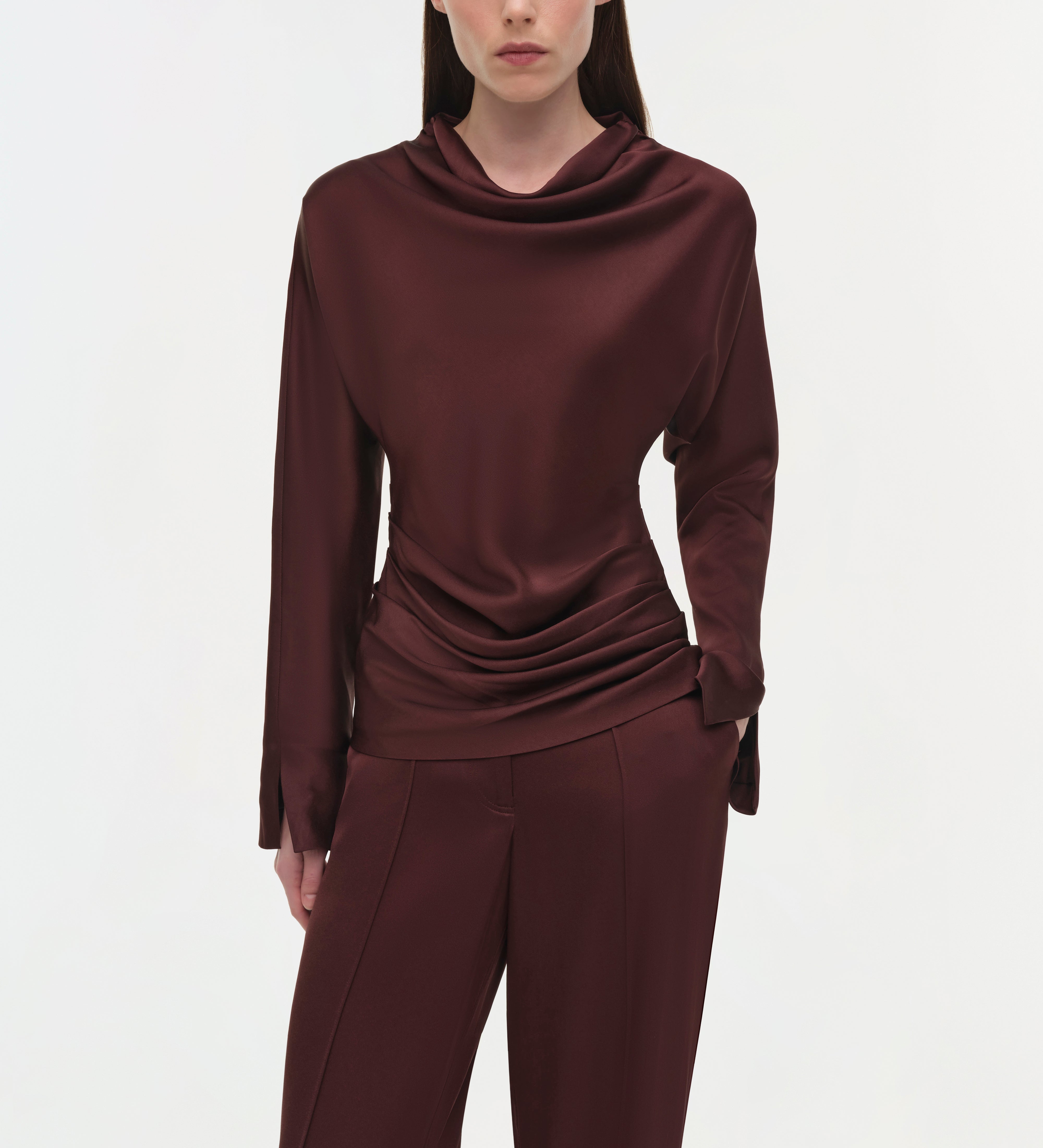 Simkhai - Kyra Satin Wide Leg Pant