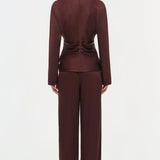 Simkhai - Kyra Satin Wide Leg Pant