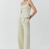 Simkhai - April Cotton Faille Bustier Top