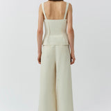 Simkhai - April Cotton Faille Bustier Top