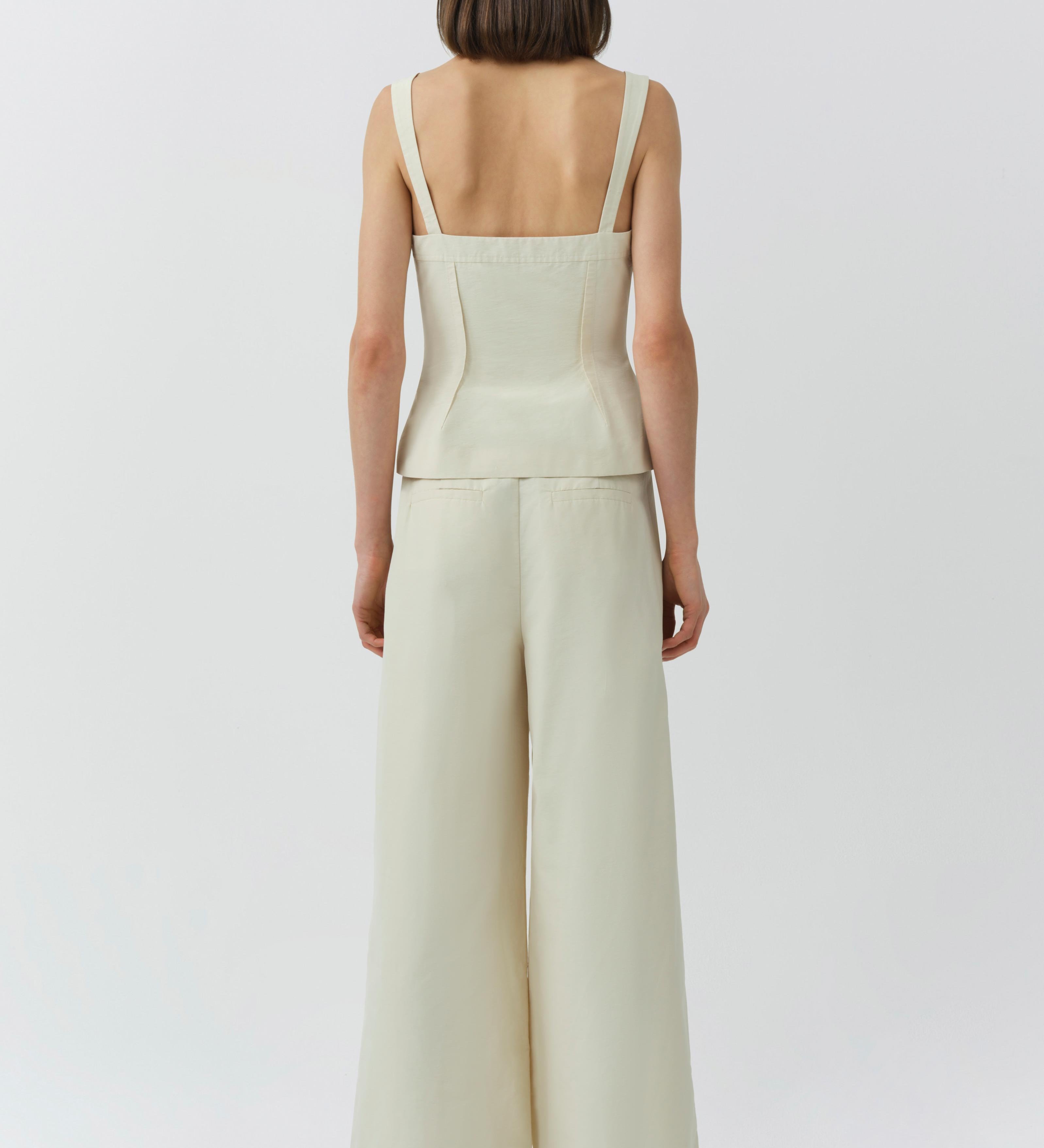 Simkhai - April Cotton Faille Bustier Top