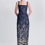 Simkhai - Virette Metallic Jacquard Midi Dress