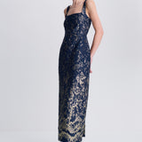 Simkhai - Virette Metallic Jacquard Midi Dress
