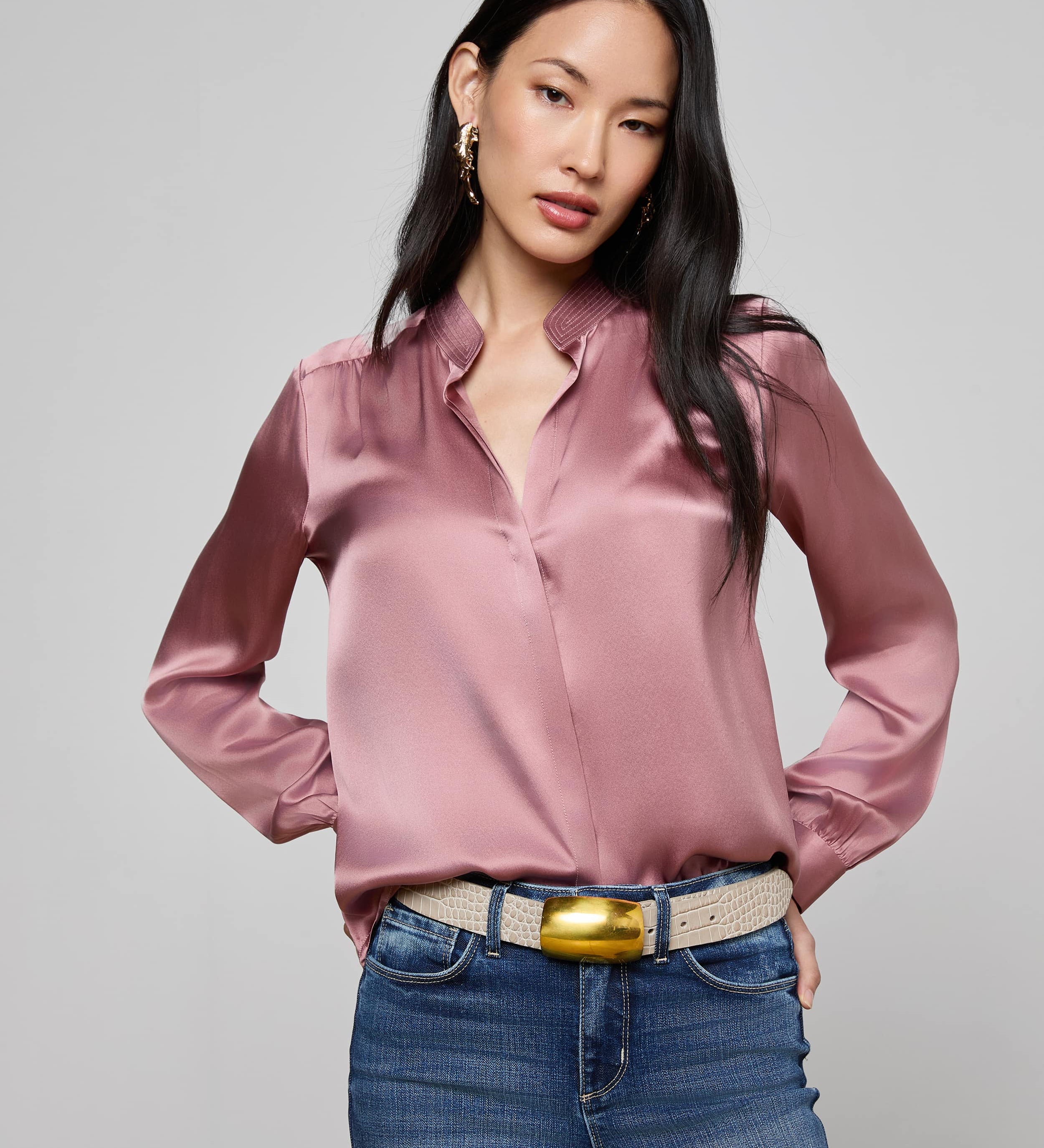 L'AGENCE - Bianca Silk Blouse