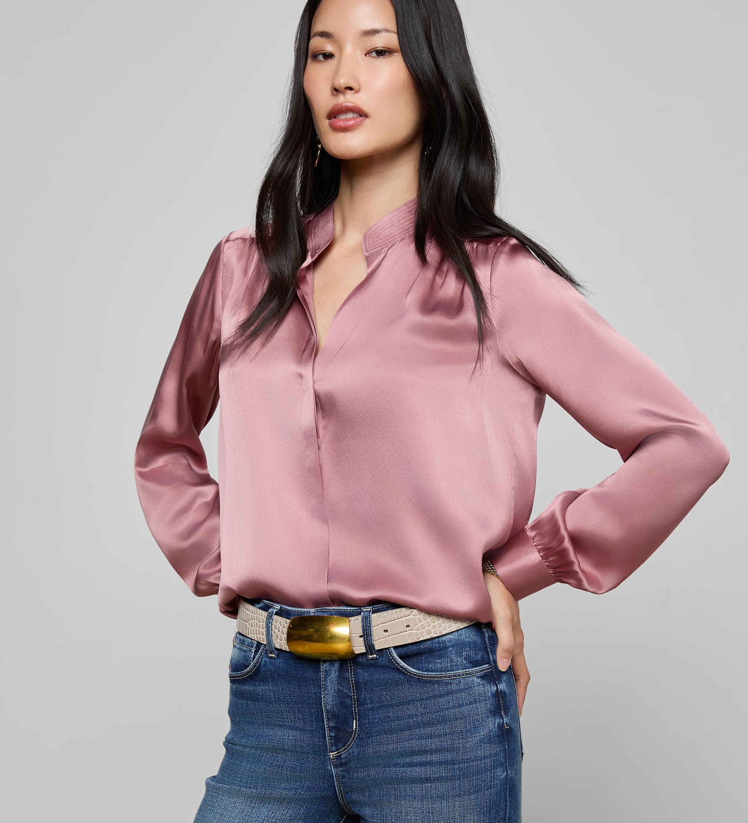 L'AGENCE - Bianca Silk Blouse