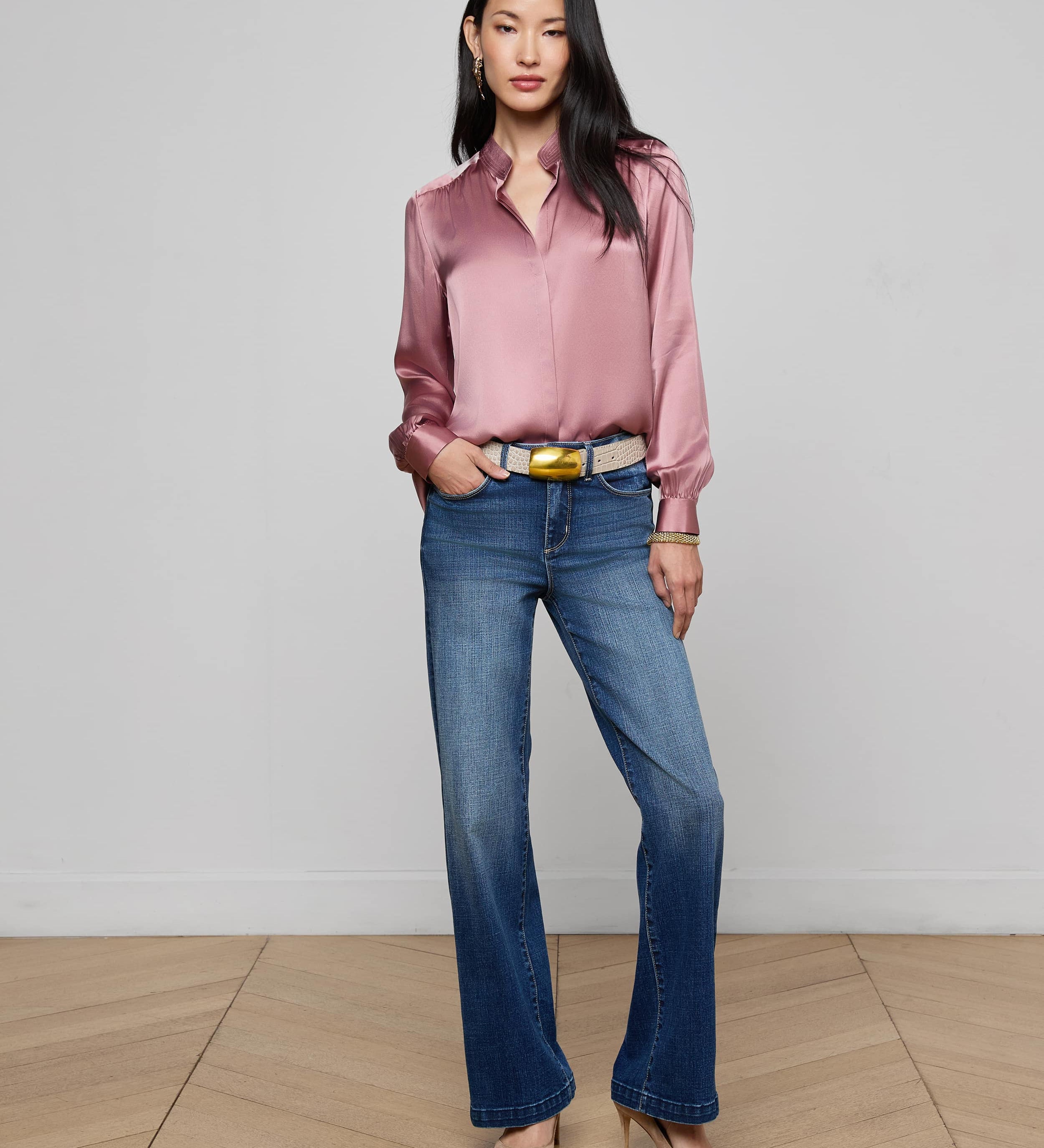 L'AGENCE - Bianca Silk Blouse