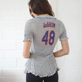 Conner Ives - The Reconstituted Shirred Baseball Jersey