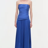 Simkhai - Arie Strapless Taffeta Bustier Midi Dress