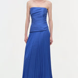 Simkhai - Arie Strapless Taffeta Bustier Midi Dress